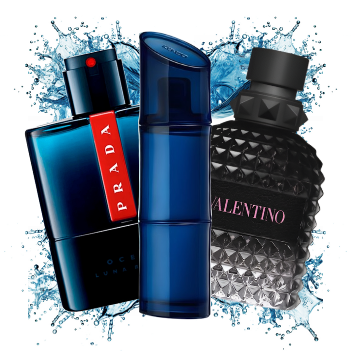 Lune Rossa Ocean EdT / Kenzo Homme Marine EdT Intense / Born In Roma EdT