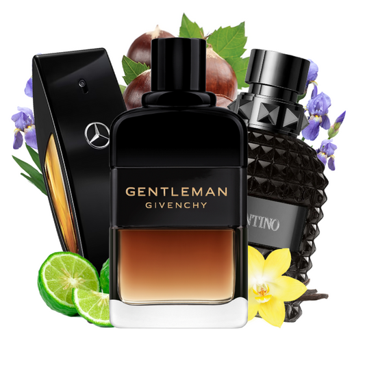 Mercedez Club Black / Gentleman Réservé Privée / Valentino Uomo EdP Intense
